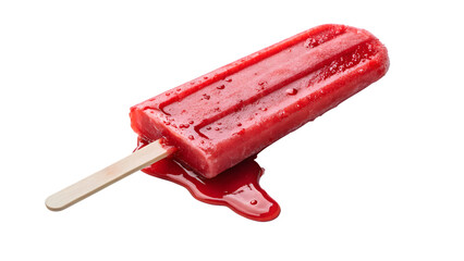 Frozen Red Popstick Ice Cream Dessert