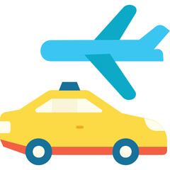 Airport Taxi Illustration