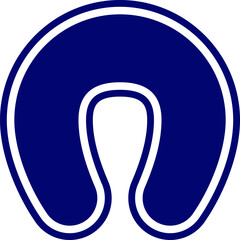 Neck pillow silhouette. Neck Pillow Silhouette Icon. Travel Cushion for Comfort and Support Glyph Symbol. Comfortable Cushion for Trip. Portable Icon. Isolated Vector Illustration.