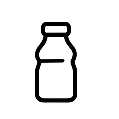 Simple Outline Plastic Milk Bottle Container Minimalist Line Icon