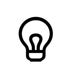 Minimalist Lineart Lightbulb Inspiration Idea Symbol Sign Shape Icon