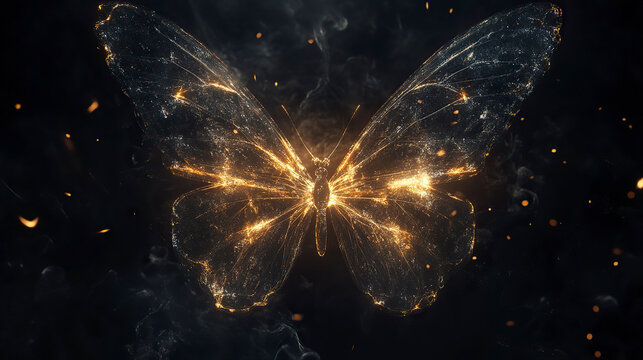 Shining butterfly dark