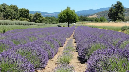 Fototapeta premium Lavender Fields Expanse