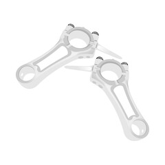 Piston rod on white background. vector illustration.