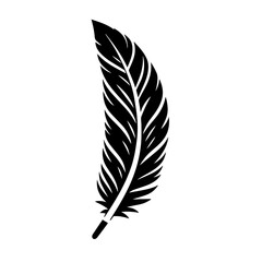 Obraz premium Clean black and white vector silhouette