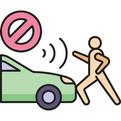 Pedestrian Detection Sticker