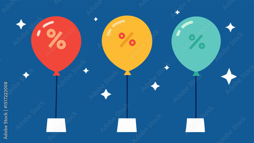 Poster balloons in action a series of 3 balloons sequentially popping in different stages showcasing the ex