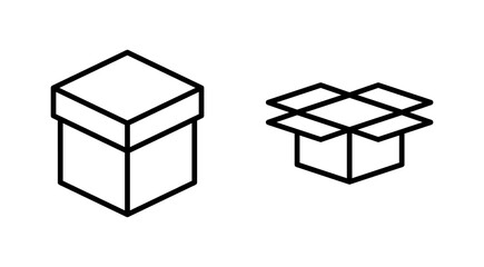 Box icon vector. box sign and symbol, parcel, package