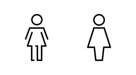 Female icon vector. woman sign and symbol