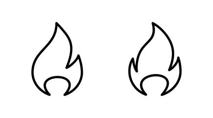 Fire icon vector. fire sign and symbol