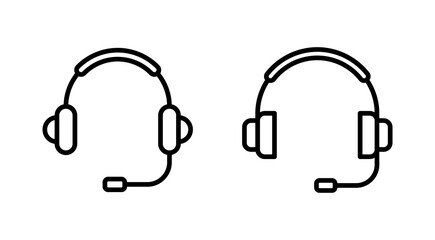 Headphone icon vector. Headvector sign and symbol
