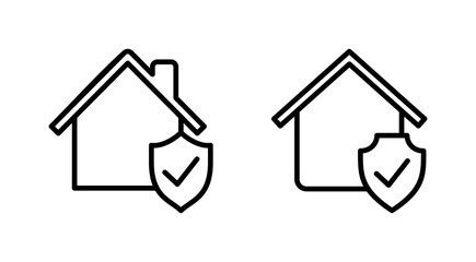 Obraz premium home insurance icon vector. home protection sign and symbol