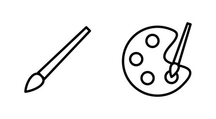 Paint icon vector. paint brush sign and symbol. paint roller icon vector