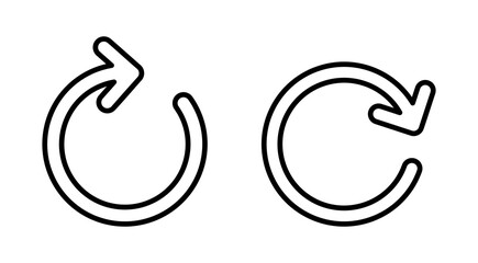 Refresh icon vector. Reload sign and symbol. Update icon.