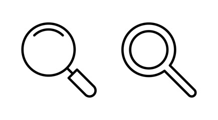 Search icon vector. search magnifying glass sign and symbol