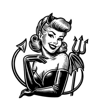 Vintage Devil Images – Browse 419,779 Stock Photos, Vectors, and
