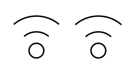 Wifi icon vector. signal sign and symbol. Wireless  icon