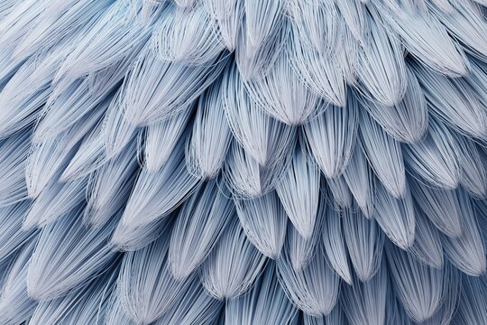 Abstract textured pattern of layered feathers