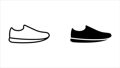 Shoe icon set, Running shoes line icon, vector illustration  isolated on white background.