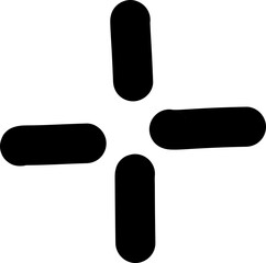 Line Art Plus Symbol Thick Stroke