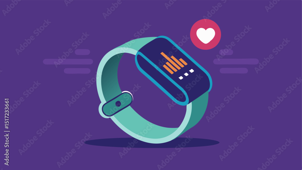 Poster health monitoring wristband a sleek braceletlike device that continuously monitors heart rate and ac