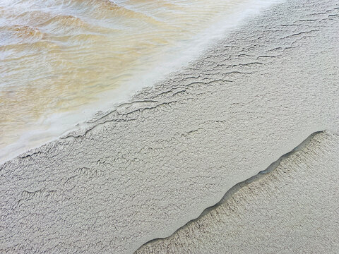 Intertidal stream on beach