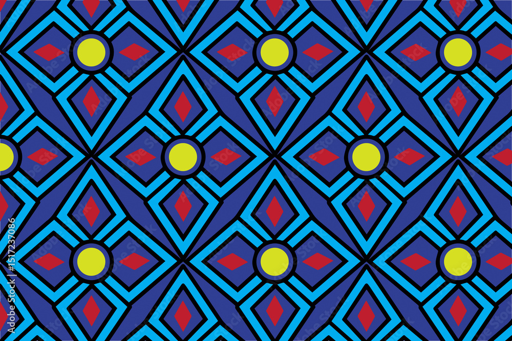 Aufkleber geometric pattern design art background abstract colorful