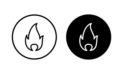 Fire icon vector illustration. fire sign and symbol