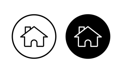 Home icon vector illustration. House sign and symbol