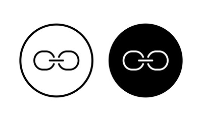 Link icon vector illustration. Hyperlink chain sign and symbol