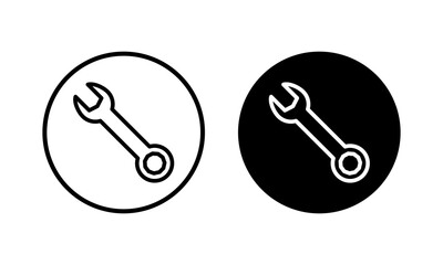 Wrench icon vector illustration. repair icon. tools sign and symbol