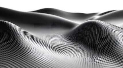 Abstract pattern of a wavy, textured surface.