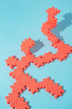abstract puzzle building blocks