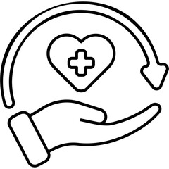 Obraz premium Primary Care Coverage Icon