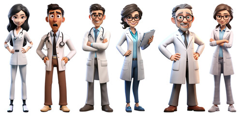 PNG  Cartoon adult woman stethoscope. , transparent background