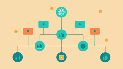 AIDriven Decision Tree A visual representation of a decision tree branching out with different trading options based on market data showing the complexity of algorithm decisions.