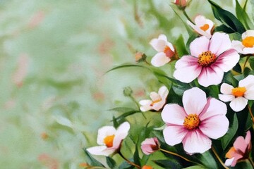 white flowers in the garden