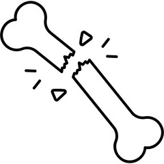 Broken Bone Icon