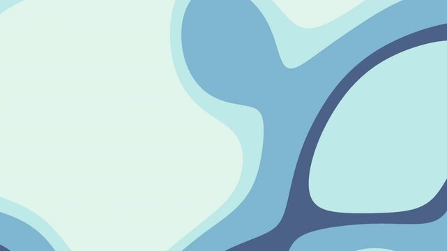 Abstrait bleu pastel, formes organiques fluides
