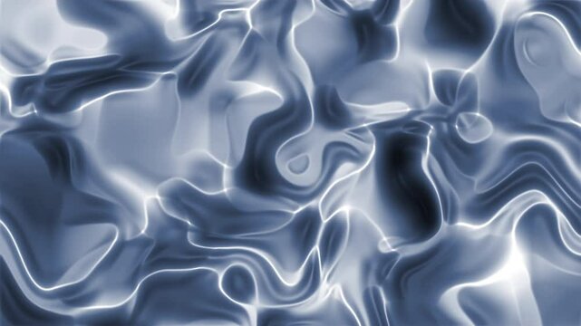 Fluides ondulants, nuances de bleu et de blanc