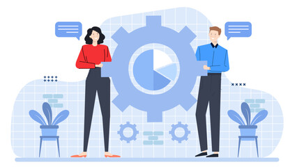 people collaboration in business management concept