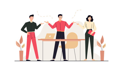 Naklejka premium business teamwork collaborating ini meeting room preparing new project