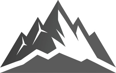 vector illustration of a mountain symbol
