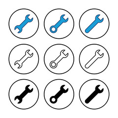 Wrench icon vector. repair icon vector. tools icon vector