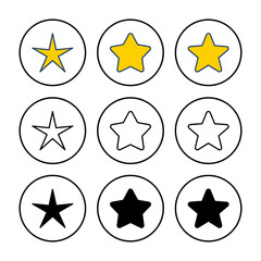 Star Icon vector. rating icon vector. favourite star icon