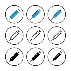 Syringe icon vector. injection icon vector.