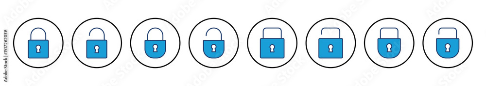 Poster lock icon vector. padlock icon vector. encryption icon. security symbol
