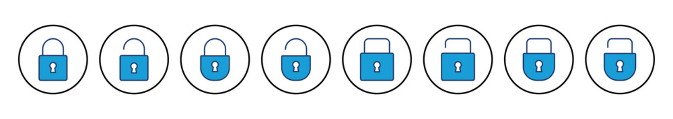 Lock icon vector. Padlock icon vector. Encryption icon. Security symbol