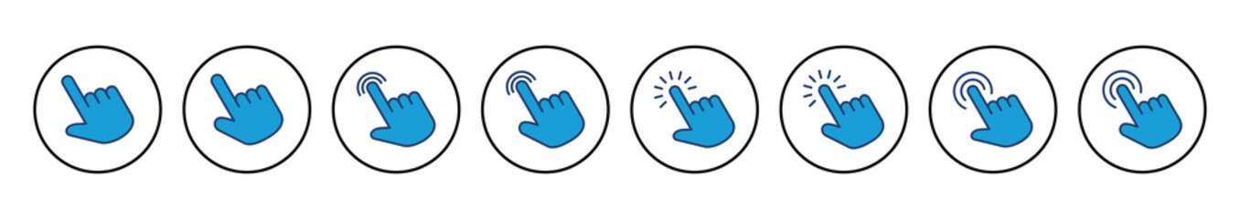 Hand cursor icon. cursor icon vector. hand cursor icon click