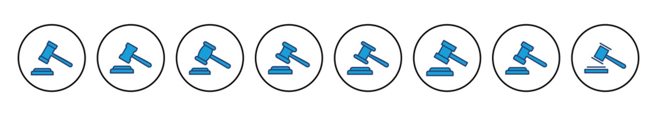 Gavel icon vector. judge gavel icon vector. law icon vector. auction hammer